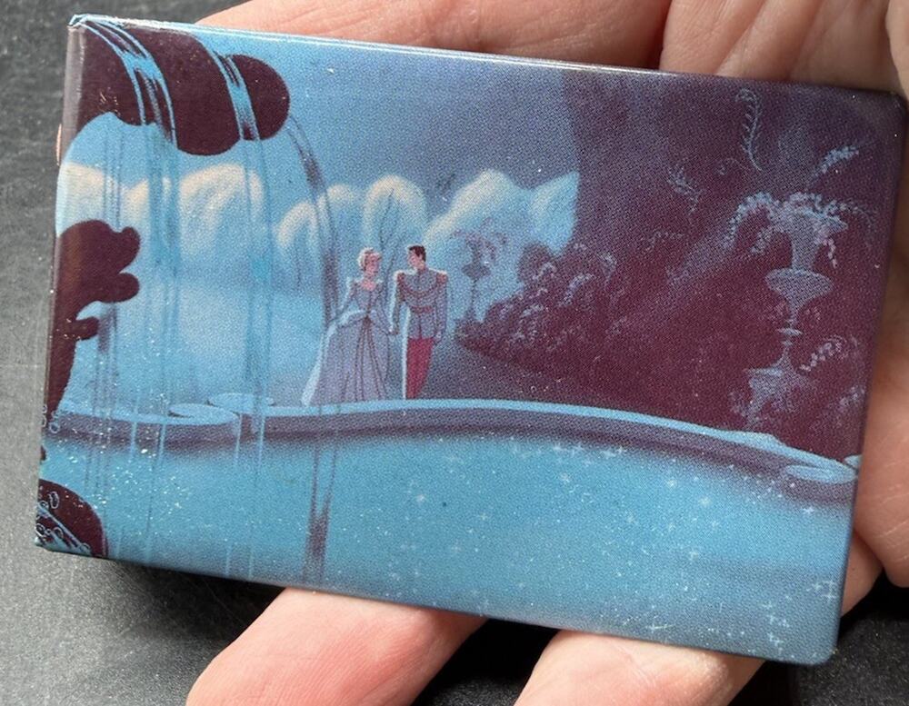 Vtg Cinderella Movie Promo Fridge Magnet Princess Disney Parks EUC -S1